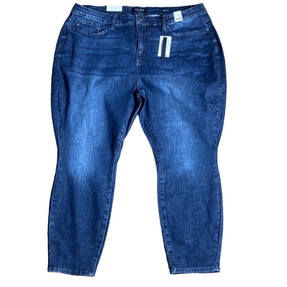 Judy blue Henderson high rise tummy control top skinny jeans 24W new
